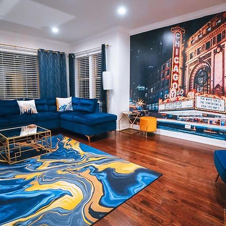 The Blue Golden Luxury Modern 3- Bedroom Apartment In 芝加哥 外观 照片