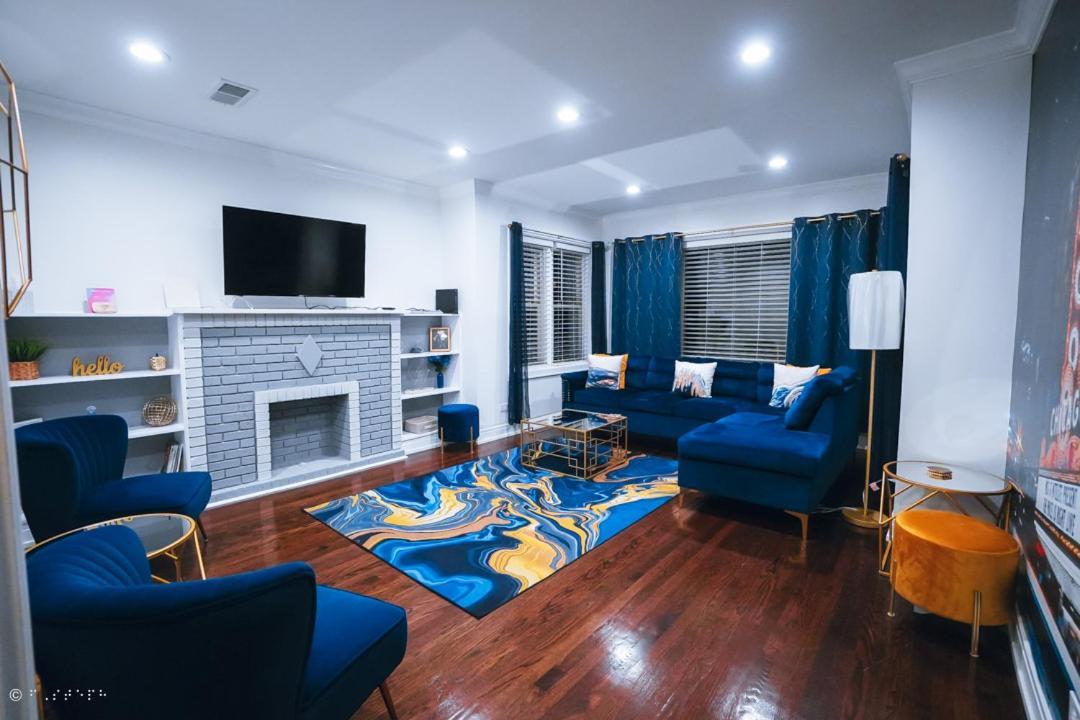 The Blue Golden Luxury Modern 3- Bedroom Apartment In 芝加哥 外观 照片